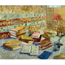 Still Life Oil Painting Of Books